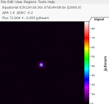 Uranus at 450um -- color scale